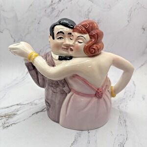 Vintage Dept 56 Teatime Tango No. 5 Teapot 1988 Japan 7" Tall  Department 56